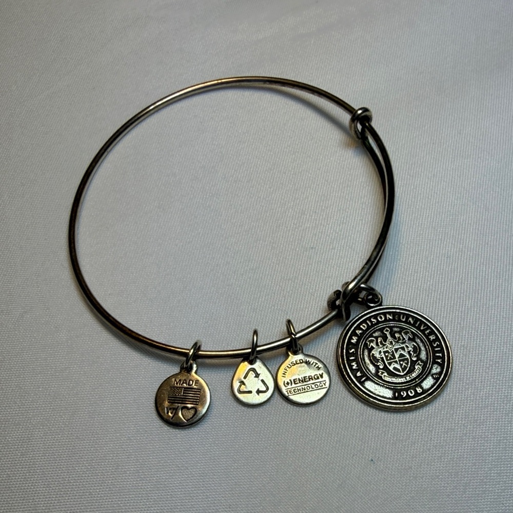 Alex and Ani Silver Charm Bangle - JMU